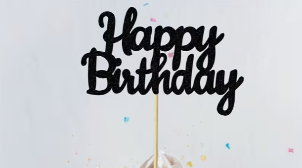 Happy Birthday Topper