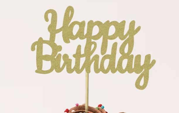 Happy Birthday Topper